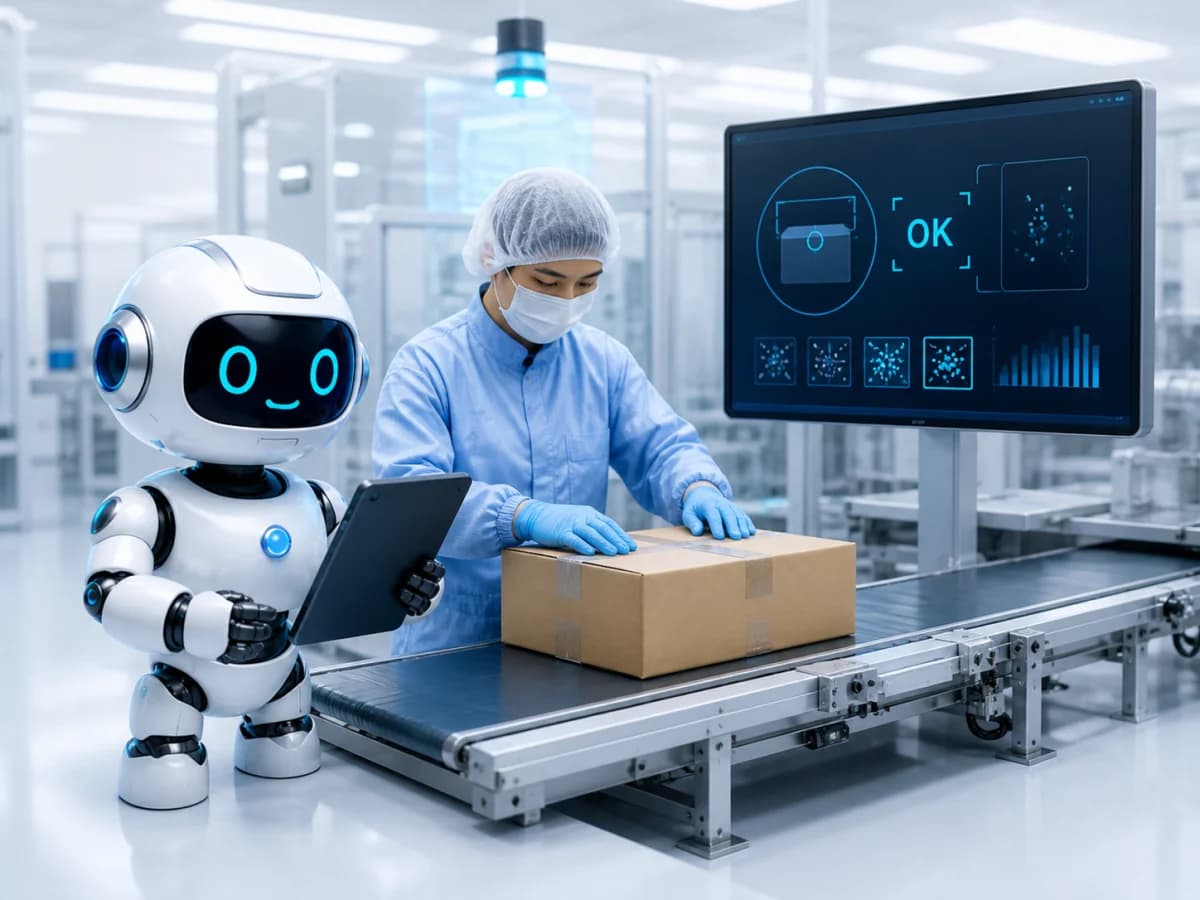 クリーンルームの作業員に対してSOP動作検知を行うAIロボット